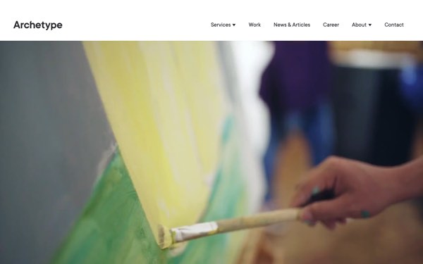 Homepage of Archetype