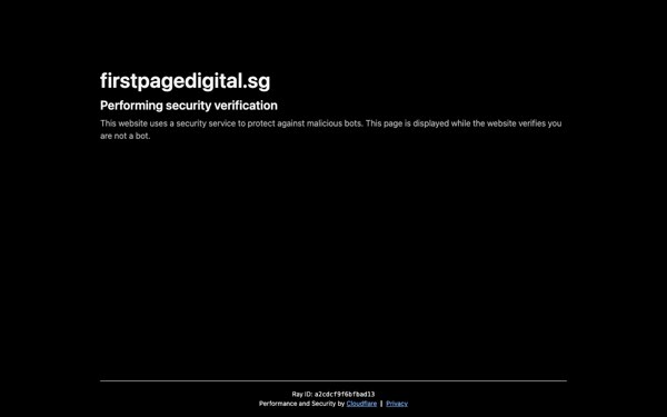 Homepage of First Page Digital