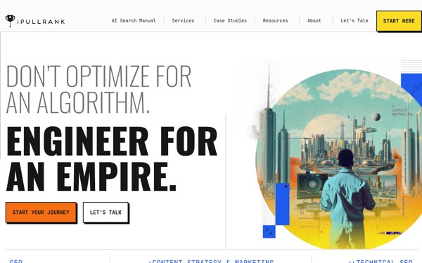 Homepage of iPullRank