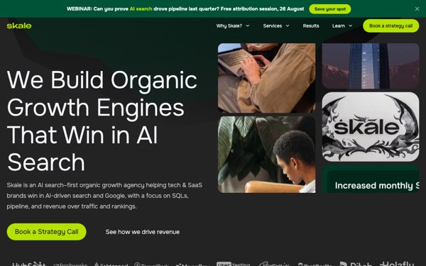 Homepage of Skale