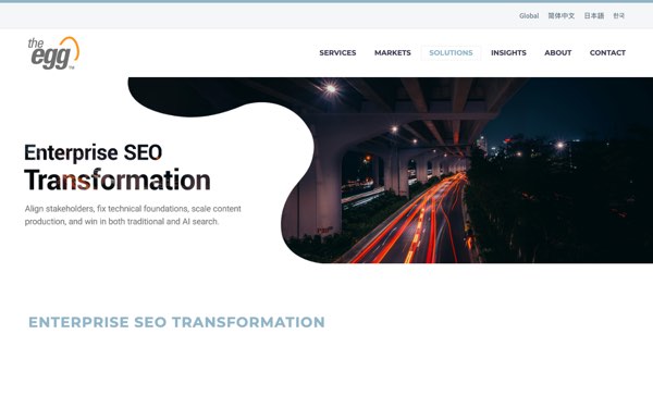 Homepage of The Egg